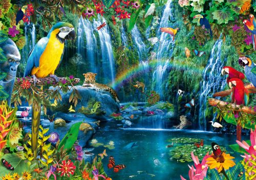 Parrot Tropics - Bluebird 70298-P - 1000 db-os puzzle