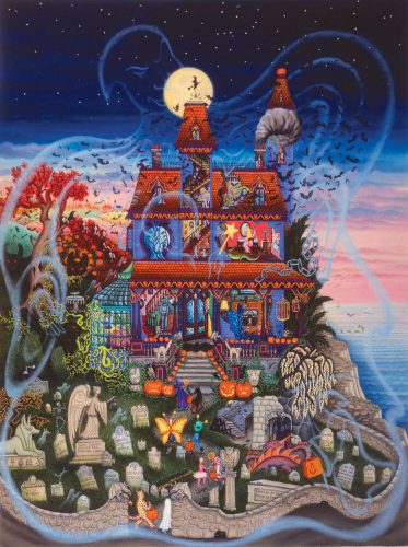 The Ghost and the Haunted House - SunsOut puzzle 60877 - 1000 db-os