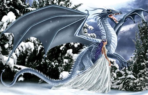 Jégsárkány - Ice Dragon - SunsOut puzzle 67696 - 1000 db-os