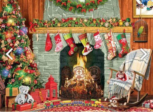 Christmas by the Fireplace - Eurographics 6500-5502- 500 darabos puzzle