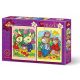 2 Puzzles - Animals and Babies - Art puzzle 4496 - 35 darabos puzzle