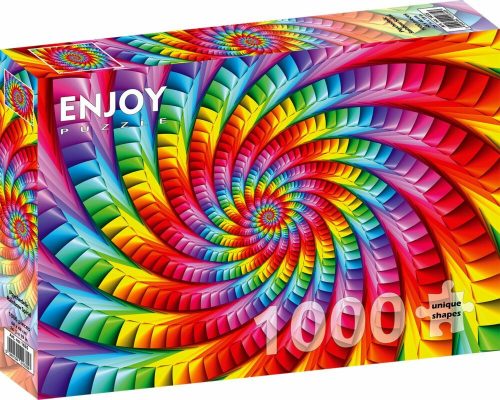 Psychedelic Rainbow Spiral - Enjoy 1635 - 1000 darabos puzzle