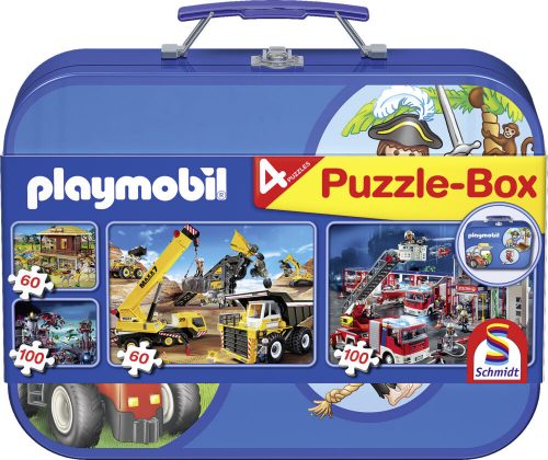 Playmobil 2x60, 2x100 db Puzzle Box - Fém kofferben (55599)