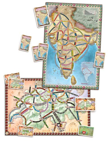 Ticket to Ride Map Collection: 2 - India & Switzerland Zug um Zug Kartensammlung - Indien & Sch