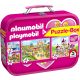 Playmobil, 2x60, 2x100 db, Rózsaszín fém kofferrel (56498) Playmobil, Puzzle-Box pink