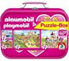 Playmobil, 2x60, 2x100 db, Rózsaszín fém kofferrel (56498) Playmobil, Puzzle-Box pink