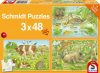 Állatcsalád, 3x48 db (56222) Tierfamilien / Animal family, 3x48 pcs