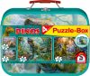 Dinoszauruszok 2x60, 2x100 db, Puzzle Box - Fém kofferben (56495) Dinos, Puzzle-Box / Dinosaurs