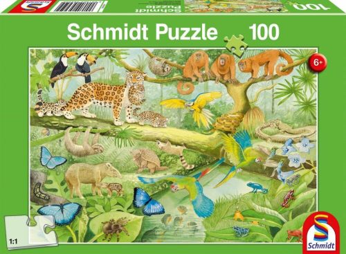 Tiere im Regenwald 100 db (56250) Animals in the Jungle, 100 pcs