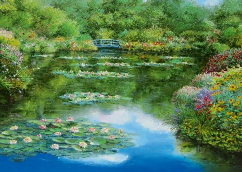 Water lily pond, 1000 pcs (59657) Seerosenteich