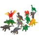 Dinosaurs set of figurines, 60 db (56372) Dinosaurier, mit add on (Dinosaurier-Figuren-Set)