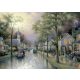 Hometown Morning, Thomas Kinkade, 1000 db (58441) Morgen in der kleinen Stadt