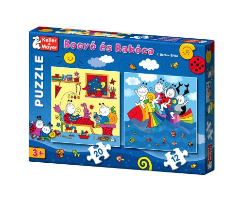 Bogyó és Babóca szivárványhal 12 és 20 darabos puzzle