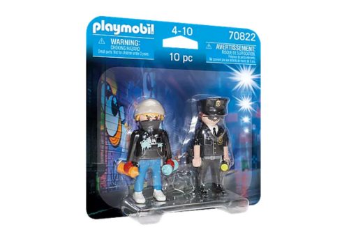 Playmobil Rendõr és graffitis Duo Pack 70822