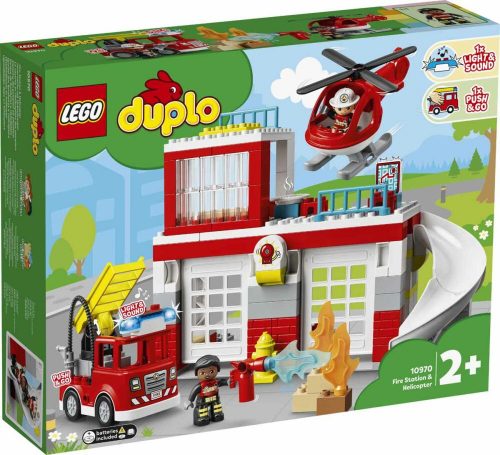 LEGO DUPLO Town Tűzoltóállomás és helikopter 10970