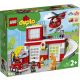 LEGO DUPLO Town Tűzoltóállomás és helikopter 10970